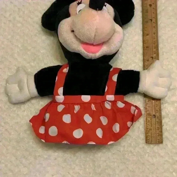 Disney Minnie Mouse Hand Puppet stuffed toy - Picture 3 of 5